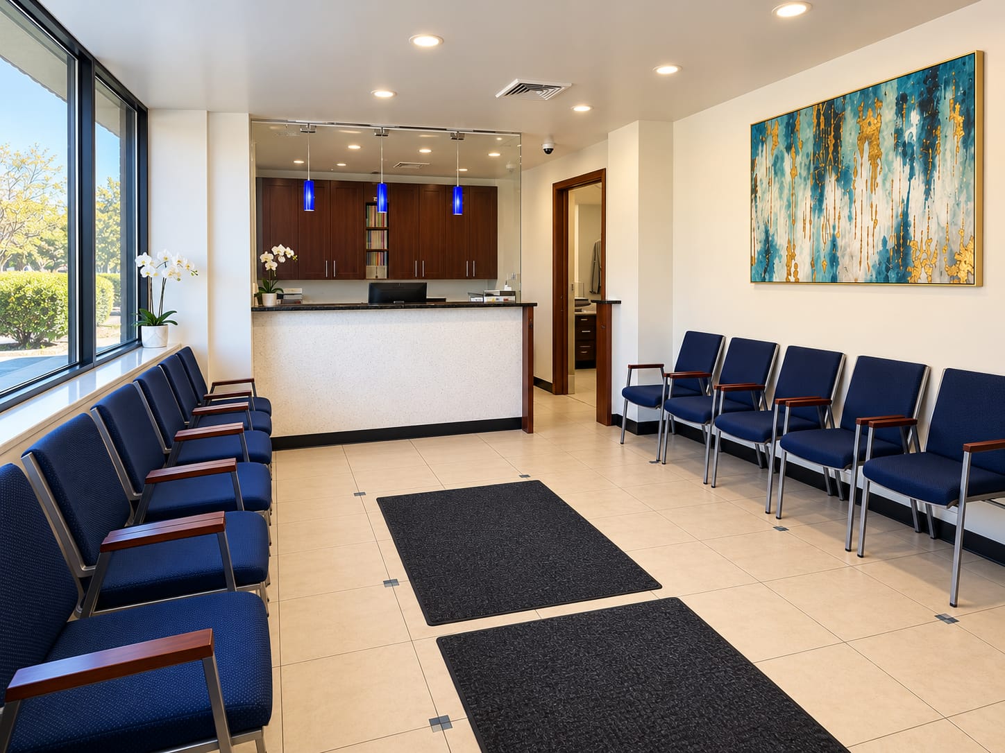 Waiting room at Rockaway Family Dentistry